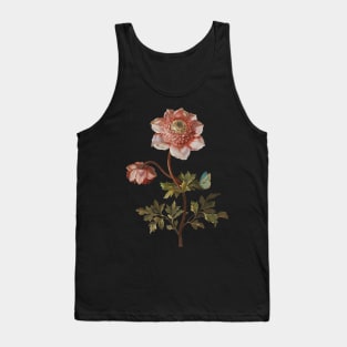 Peonies with a Butterfly Tank Top